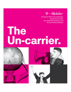 Definitions of Terms - T-Mobile Investor Relations