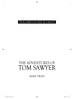 THE ADVENTURES OF TOM SAWYER