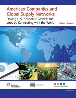 American Companies and Global Supply Networks