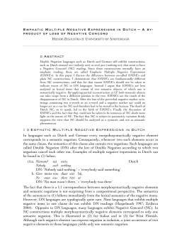 Abstract 1 Emphatic Multiple Negative