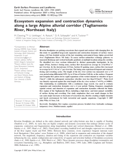 Ecosystem expansion and contraction dynamics along a