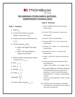 comprehensive technical math