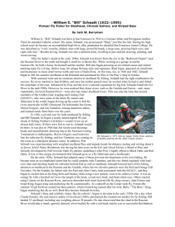 The Bill Schaadt Story - Granite Bay Flycasters