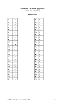 Answer Key