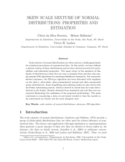SKEW SCALE MIXTURE OF NORMAL DISTRIBUTIONS