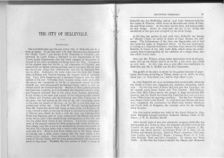 the city of belleville.
