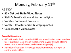 Feb 11_Stalin wrap up_Command Econ Vocab