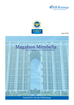 Project Report Prepared by Care Ratings