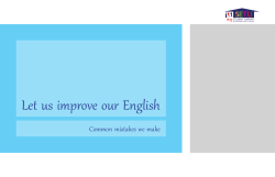 Let us improve our English