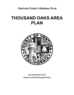 THOUSAND OAKS AREA PLAN