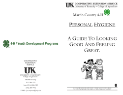 personal hygiene - Martin County