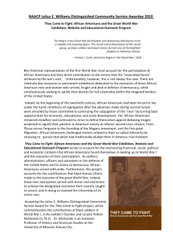 NAACP Julius E. Williams Distinguished Community Service