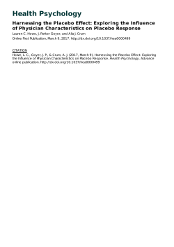 Health Psychology - Stanford University