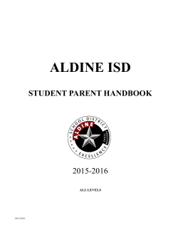 English - Aldine ISD