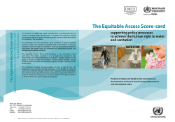 The Equitable Access Score-card