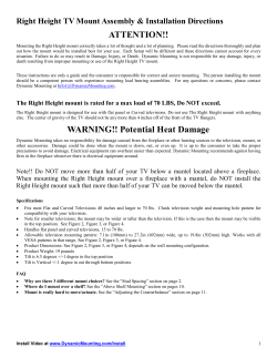 Down and Out Mount Directions