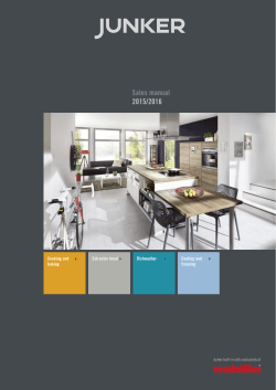 Sales manual 2015/2016