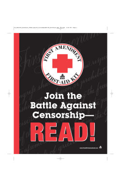 Join the Battle Against Censorship