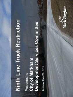 Ninth Line Truck Restriction