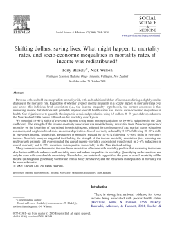 Shifting dollars, saving lives: What might happen to mortality rates