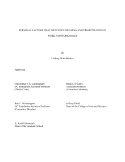 Personal factors that influence meaning and