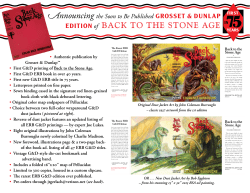 EDITION of BACK TO THE STONE AGE