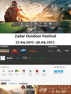 ZADAR OUTDOOR FESTIVAL 2017_Media Presentation