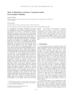 Mode of lithospheric extension: Conceptual models from analogue