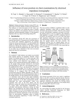Influence of torso position on chest examinations by electrical