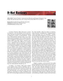 Doroth&eacute;e Bouquet on Patriotic Pluralism: Americanization - H-Net