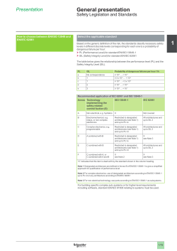Difference between EN/ISO 13849 and EN/IEC