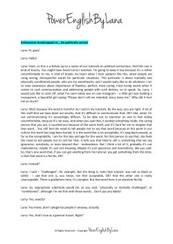 Larry: Hello! - PowerEnglishByLana