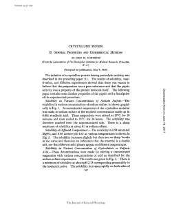 2v. j.) Solubility in Various Concentrations of Sodium Sulfate.-