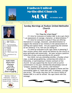 October - Hudson United Methodist Church