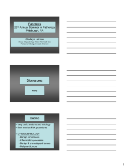 Cytomorphology: Pancreas SC02 ASC Denver 2009