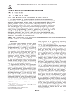 Effects of mineral spatial distribution on reaction rates in porous media