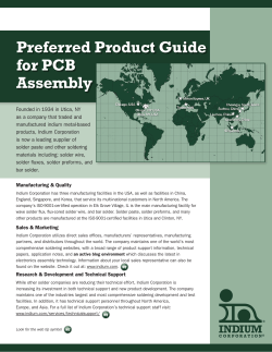 Preferred Product Guide for PCB Assembly