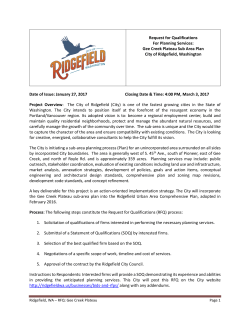 Gee Creek Plateau RFQ