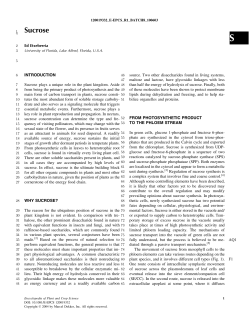 Sucrose - University of Florida
