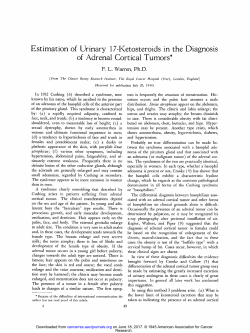 Estimation of Urinary 17-Ketosteroids in the Diagnosis of Adrenal