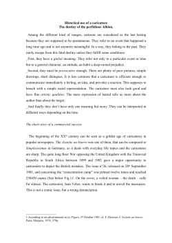 Historical use of a caricature The destiny of the perfidious Albion