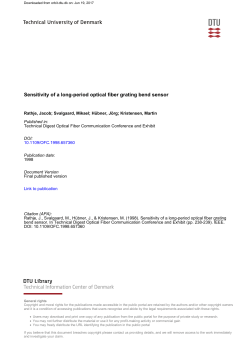 Sensitivity of a long-period optical fiber grating bend