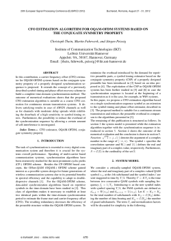 CFO Estimation Algorithm for OQAM-OFDM Systems