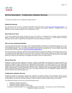 Collaboration Adoption Services