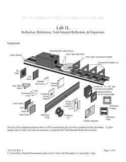 Do Not Remove this Document from the Lab