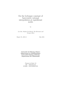 On the Lebesgue constant of barycentric rational interpolation at