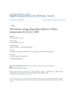 The kinetic energy dependent effective Debye temperature for CoS
