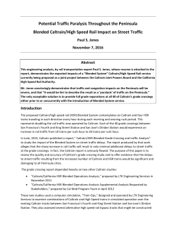 Potential Traffic Paralysis Throughout the Peninsula, Paul S. Jones