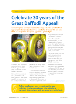 Celebrate 30 years of the Great Daffodil Appeal!