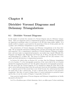 Chapter 8 Dirichlet&ndash;Voronoi Diagrams and